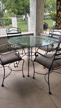 Wrought Iron Table and Chairs