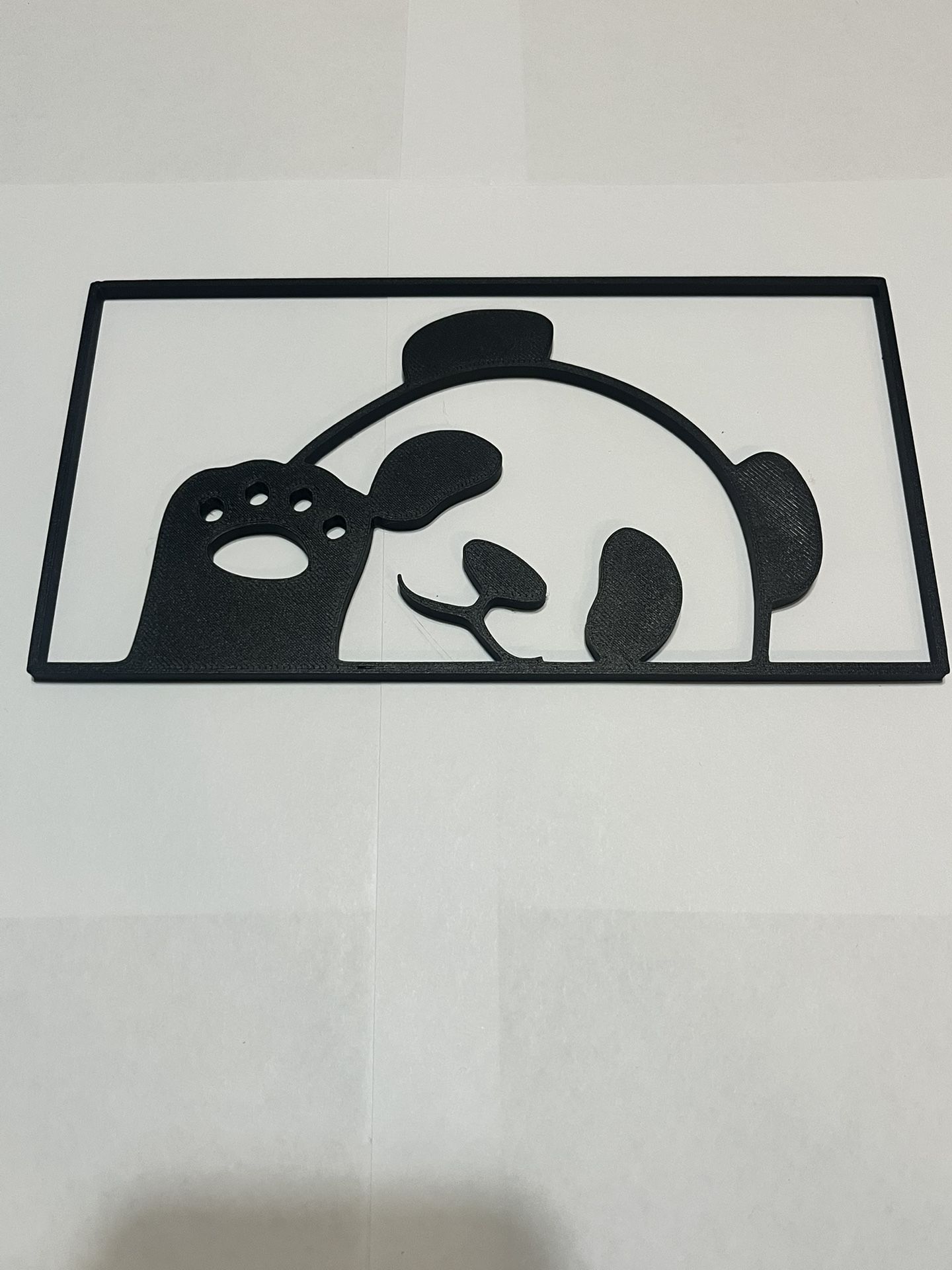 Panda home wall art wall decor gift custom design 10x8 inch