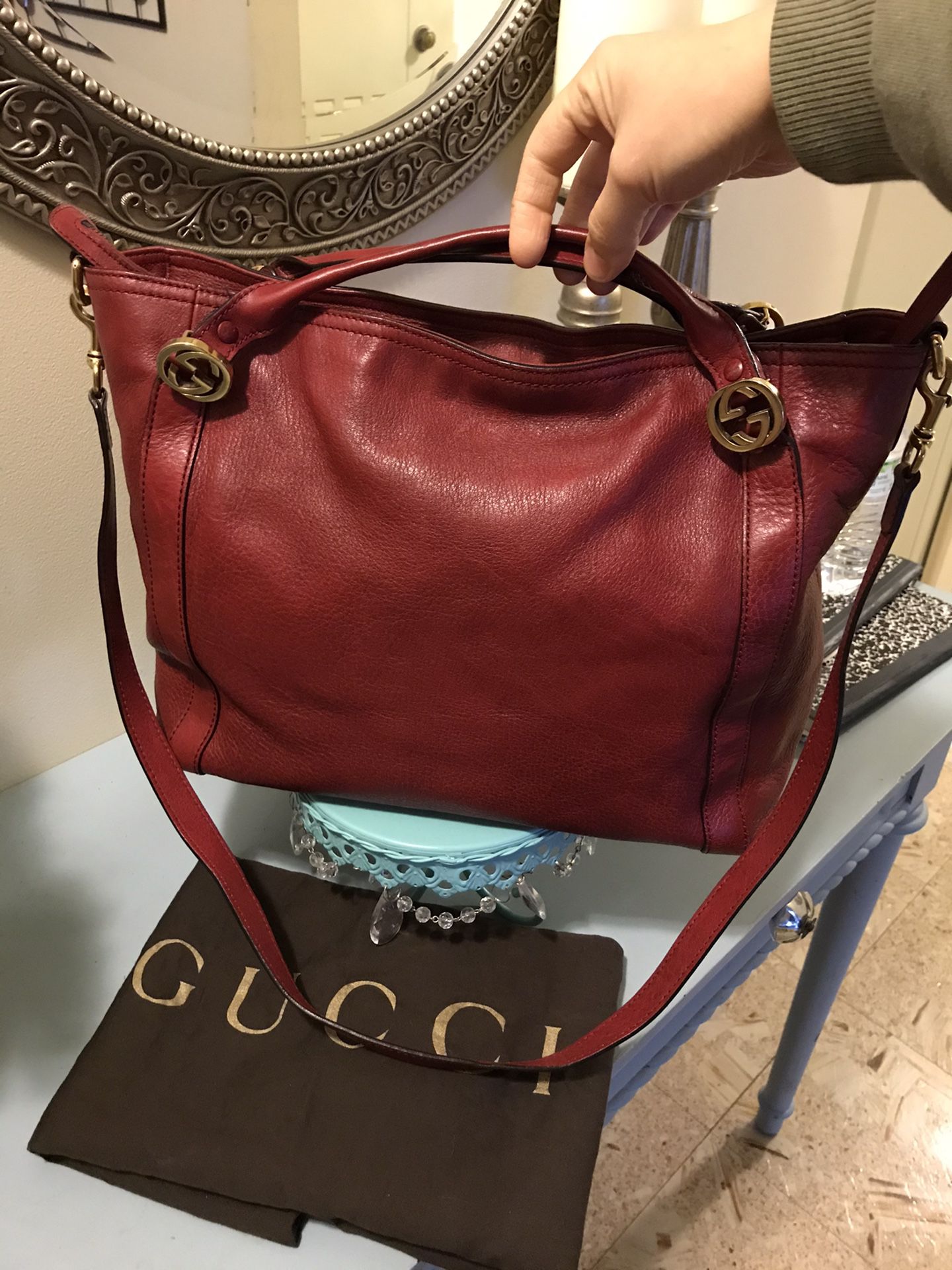 Authentic Gucci GG tote bag