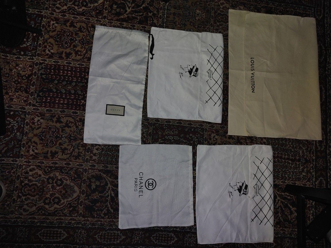 Louis Vuitton Gucci & Chanel Dust Bags