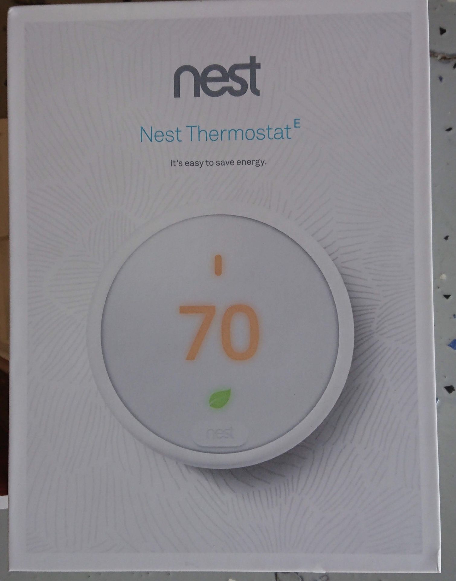 Nest E WiFi Thermostat Energy Saver White