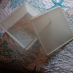 Vintage TUPPERWARE "Square Keeper Box"