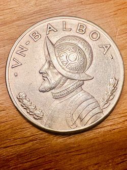 Rare 1934 silver one balboa coin Panama