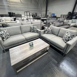 2pc Sofa & Love Seat Set