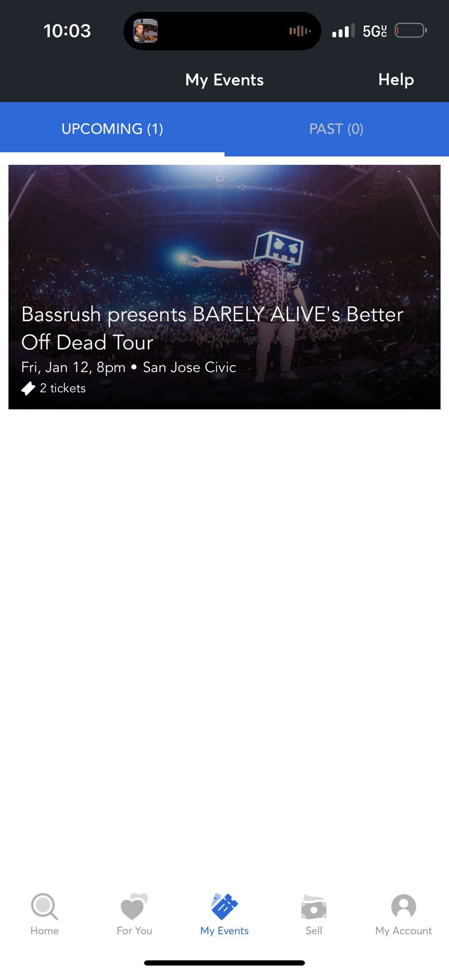 2 Race Concert Tickets 