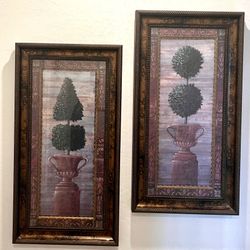 Beautiful Decor Topiary Tapestry Hanging Picture Frames. 
