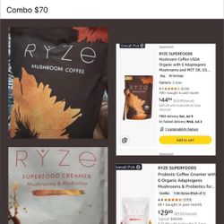 RYZE MUSHROOM COFFEE & CREAMER