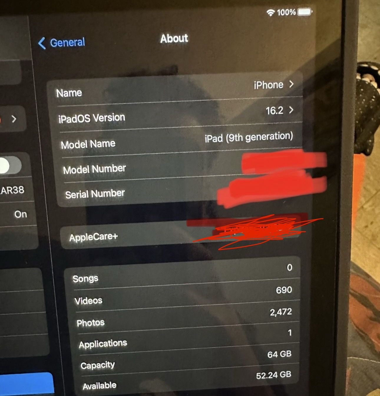 iPad 9th Gen 64GB