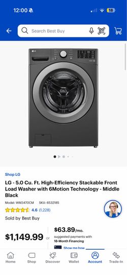 LG Front Load Washer