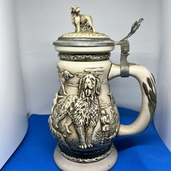 Avon Collectible Stein Great Dogs of the Outdoors Sporting Hunting 1991