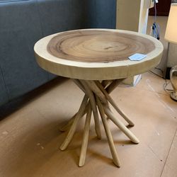 Live Wood Side Table
