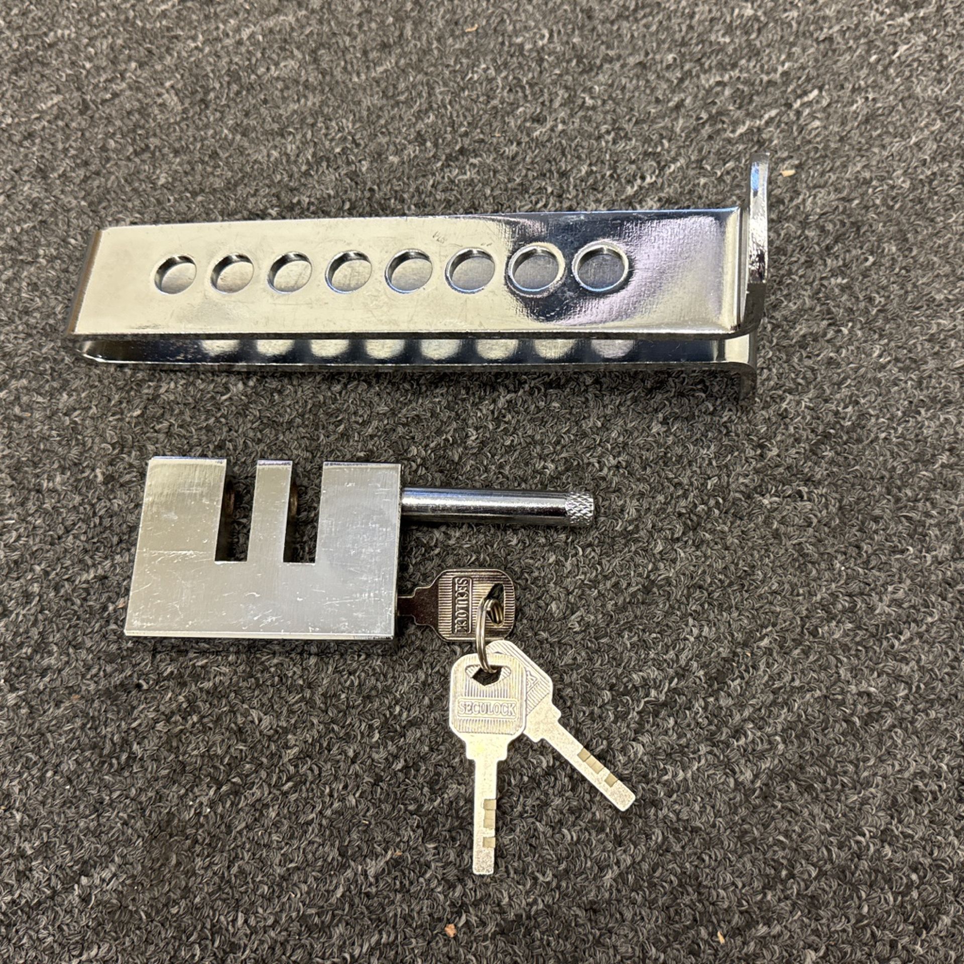 Brake Clutch Lock Vehicle Anti-Theft Device Car Pedal Security Lock Tool W/3 Key