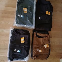 Carhartt vest all sizes S M L XL XXL available black brown gray $85/each