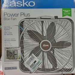 lasko power plus box fan