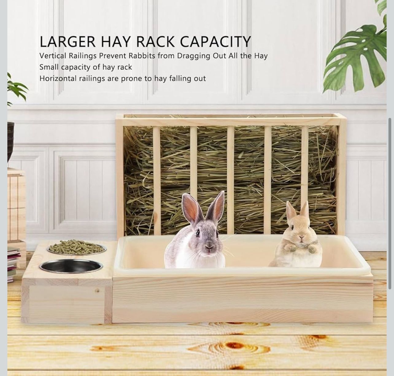 in 1 Rabbit Hay Feeder with Litter Box K(116)