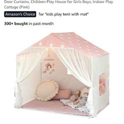 Pink Cottage Star Playhouse Tent 