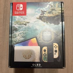 Nintendo Switch Zelda OLED TOTK Special Edition w/ limited edition Zelda Controller