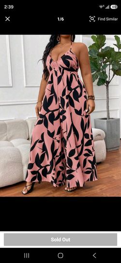 Wide Leg Halter Jumpsuit