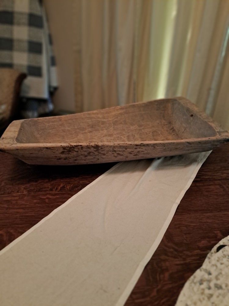 Primitive Wooden Dough Bowl