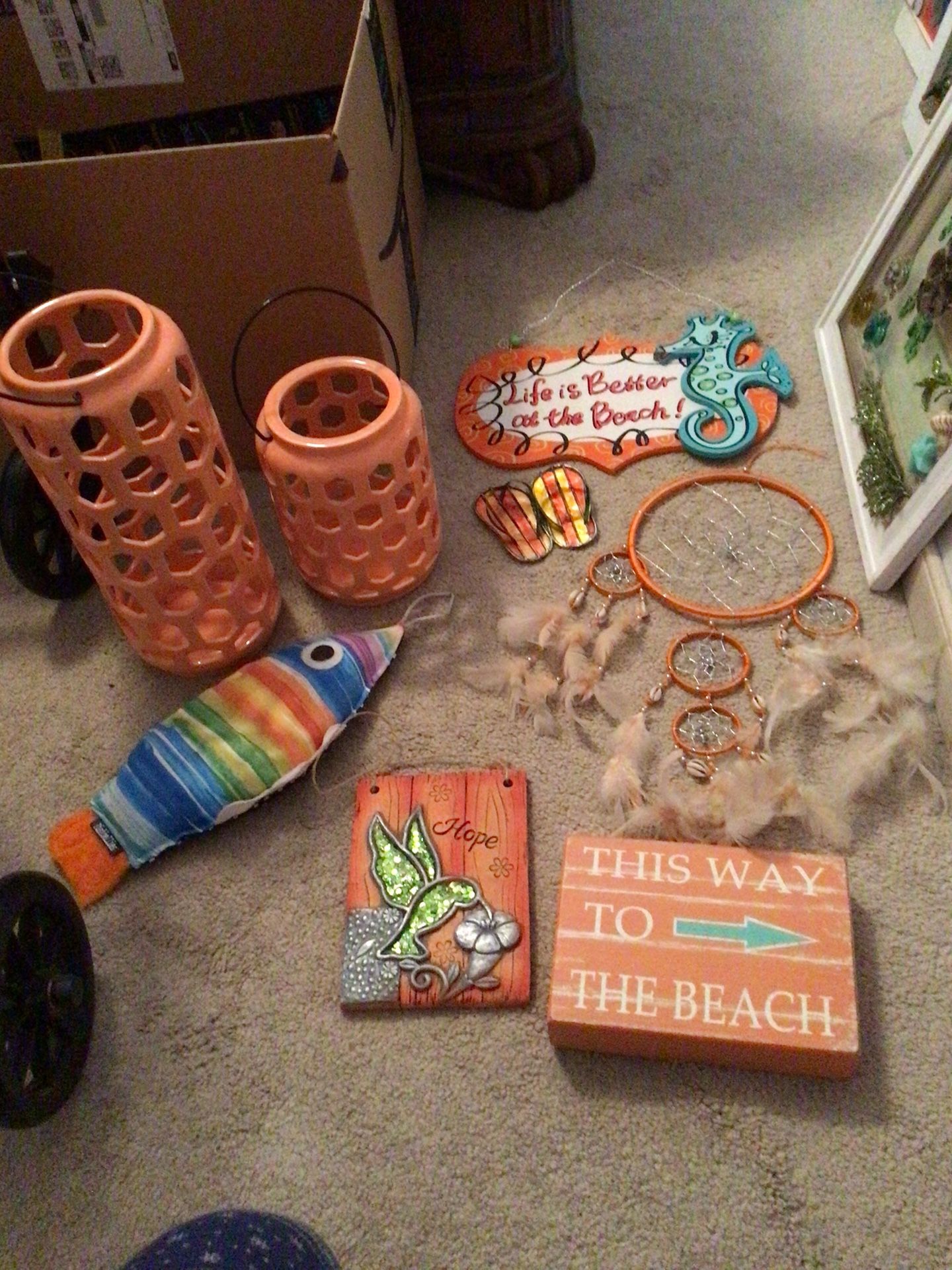 All Things Coral!! Will Sell Separately Or $30 - No Reasonable Offer Refused - Must Sell!