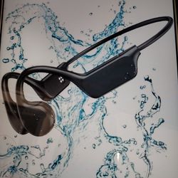 Bone Conduction Headphones - IPX8 Waterproof Swimming Headphones with Built-in MP3 Player 32G Memory, Bluetooth 5.3 Open Ear Headset,Suitable for Swim