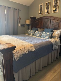 King bed headboard and footboard only