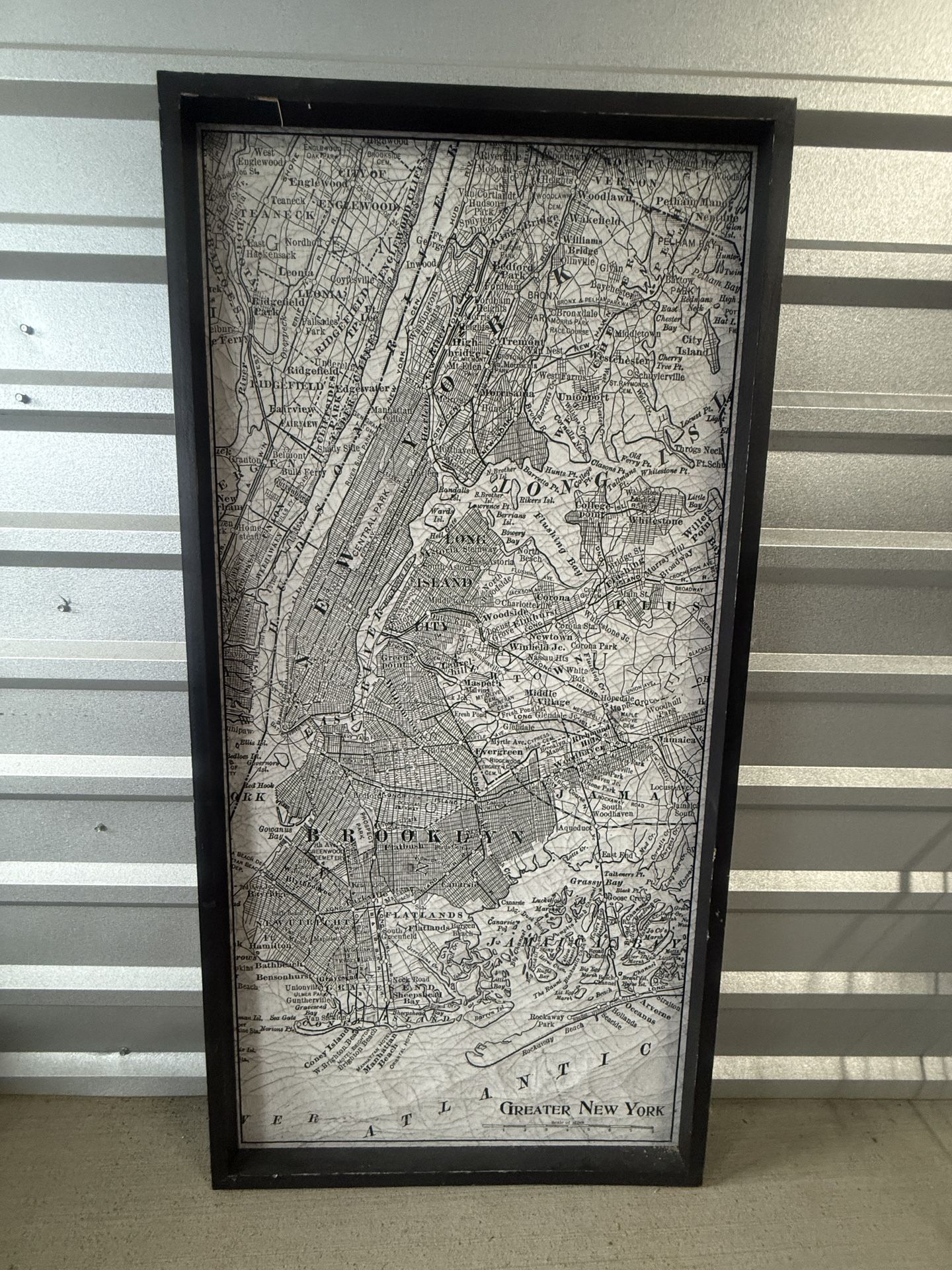 Greater New York Krinkled Canvas On Built In Frame