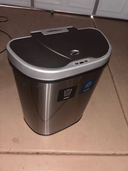 Stainless Steel Dual Sensor Trash and Recycle Bin