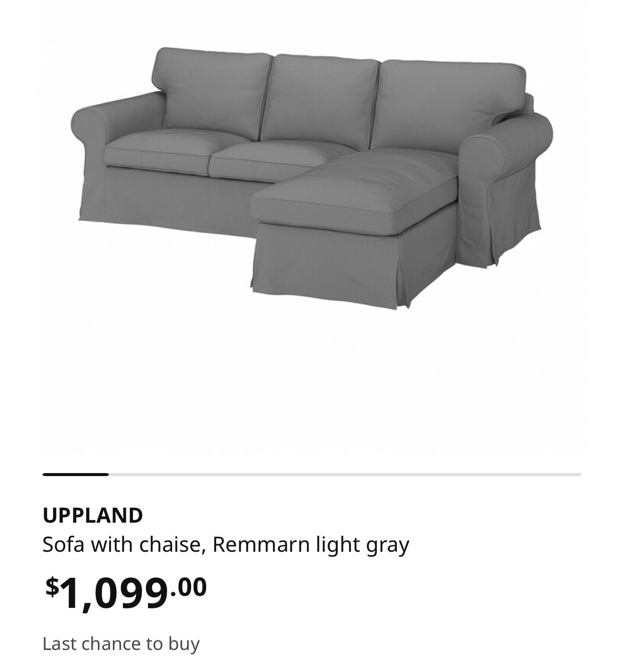 Uppland IKEA Chaise Sofa