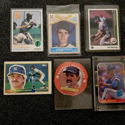 Baseball Trading Cards 6 Roberto Clemente Don Mattingly Greg Maddux Assorted Rookie Fleer Skybox Topps Upper Deck Edition