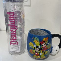 Disney Mug And Bottle 