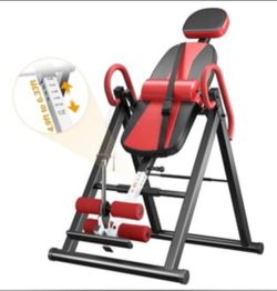 Vevor steel inversion table black and red heavy duty 300lbs capacity