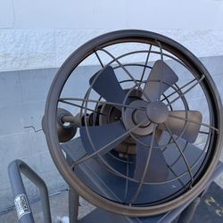 Casa Vieja 18" Big Sky Modern Industrial Indoor Outdoor Ceiling Fan Oil Rubbed Bronze Brown Cage Head Adjustable Damp Rated for Patio Exterior House H