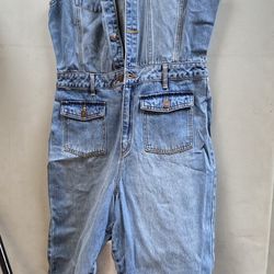 New Forever21 Denim Overall- Size Medium