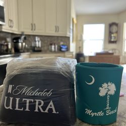 8 Koozies for $1. Insulates cold soda pop or beer cans