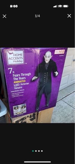 LED 7ft Victorian Vampire Animated ( New)