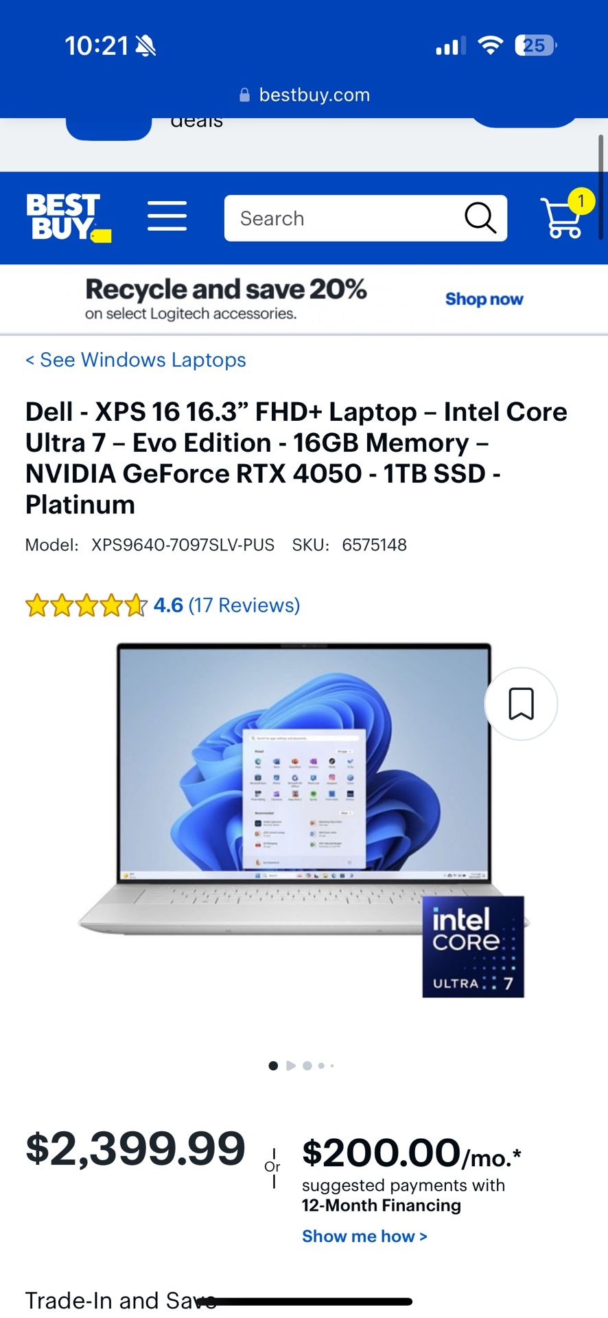 Dell Xps 16 16.3 1tb 