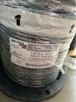 #1 wire 500fr THHN single stranded copper electric wire new spool 🧵