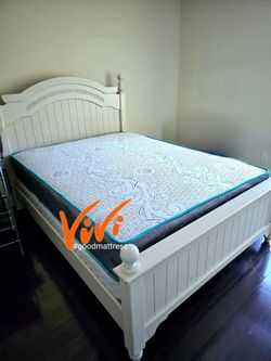NEW QUEEN MATTRESS WITH BOX SPRING 2PC. BED FRAME ISN'T AVAILABLE