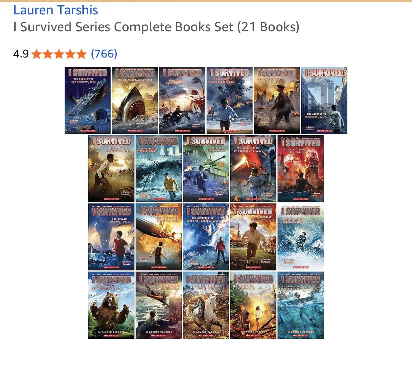 Survived Series Complete Books Set (21 Books)