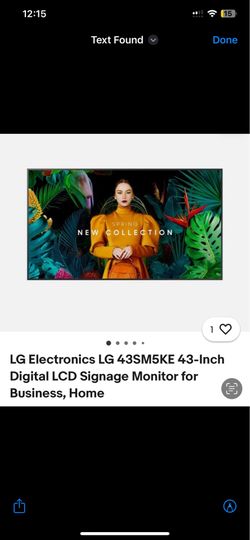 LG 43 inch monitor
