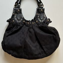 Authentic Gucci Pelham Studded Black Bag