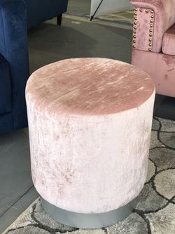 Pink ottoman pouf