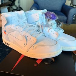Offwhite Alaska Air Jordan 1 Size 11.5