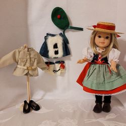 American Girl Doll Willie Wishers With Historical Outfits 
