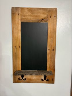 Rustic Wood Magnetic Chalkboard