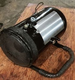 8" Bass Cannon Enclosure Is Air Compressor Tank All Steel One Of A kind 50$