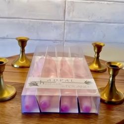 Candle sticks and candle stick holders set of 4