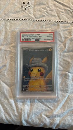 Pikachu With Grey Felt Hat 085 Pokemon X Van Gogh Pokemon PSA 10