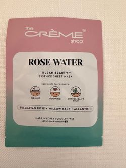 The Crème Shop Rose Water Klean Beauty Essence Sheet Mask